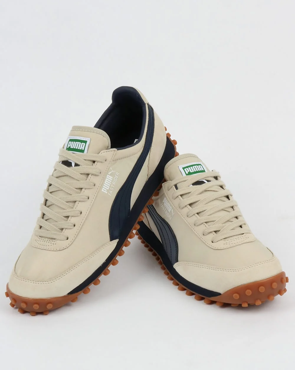 Puma Fast Rider OG Trainers Birch/Navy/White - Image 3