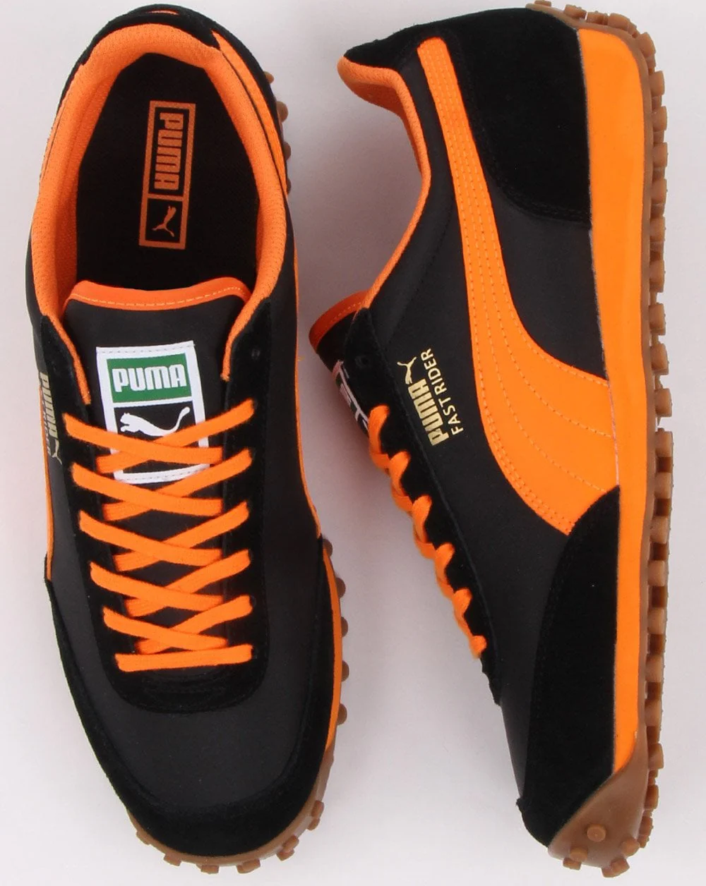 Puma Fast Rider Trainer Black/Orange - Image 2