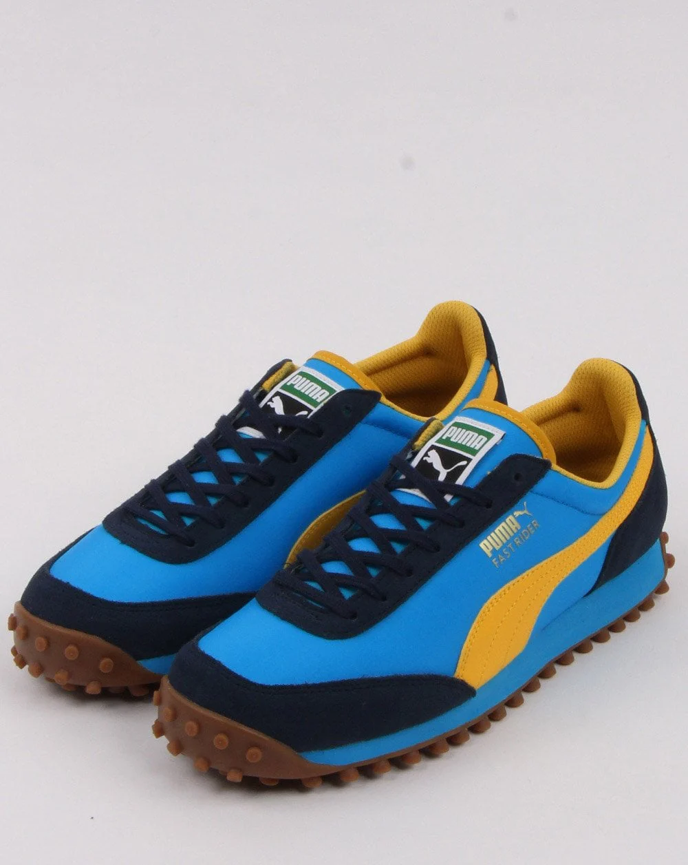 Puma Fast Rider Trainer Blue/Yellow - Image 3