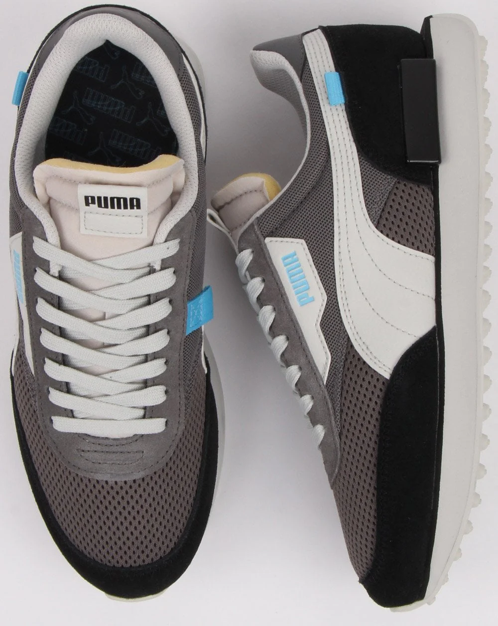 Puma Future Rider Trainer Dk Grey / Soft Grey - Image 2