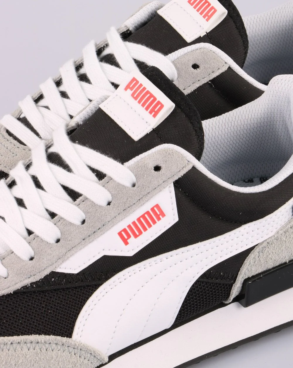 Puma Future Rider Vintage Trainers Black/Grey - Image 4