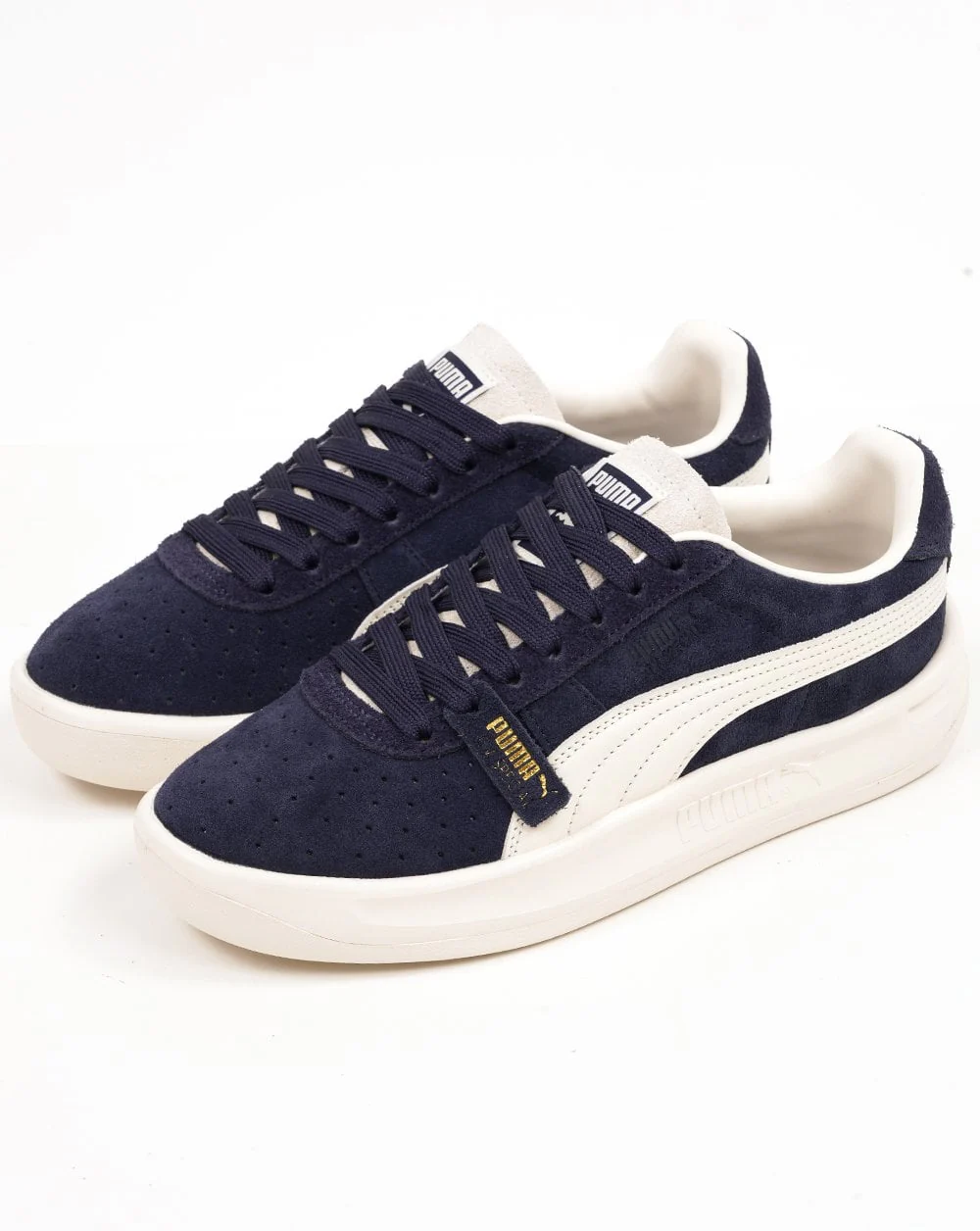Puma GV Special Suede Trainers Navy - Vintage White - Image 3