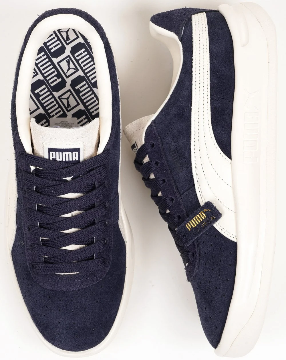 Puma GV Special Suede Trainers Navy - Vintage White - Image 5