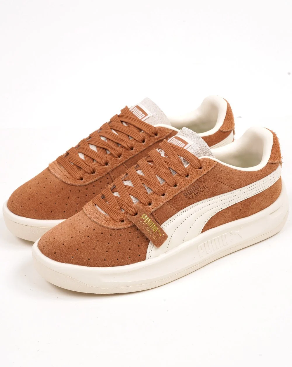 Puma GV Special Suede Trainers Tan - Vintage White - Image 2