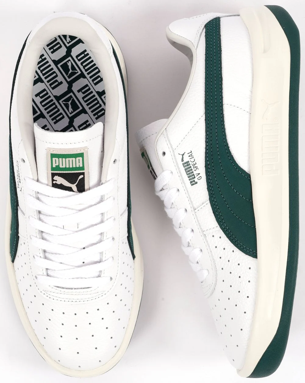Puma GV Special Trainers White DK Green - Image 2