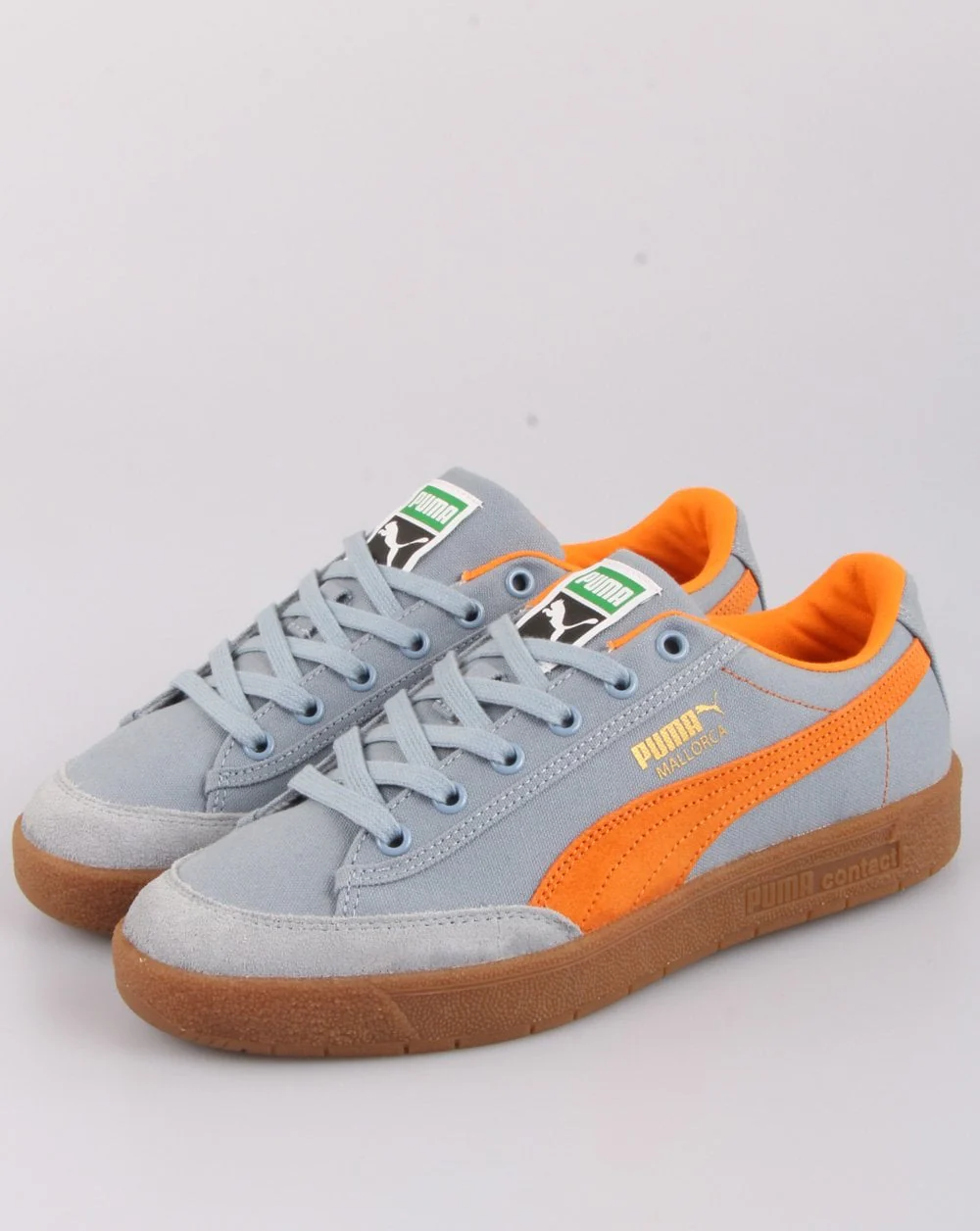 Puma Mallorca Trainer Blue Grey/Orange - Image 4