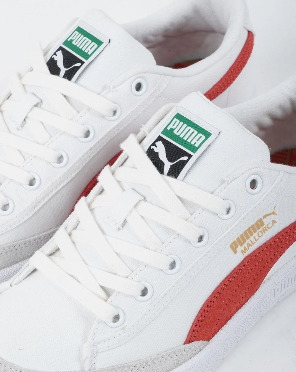Puma Mallorca Trainer White Red - Image 2