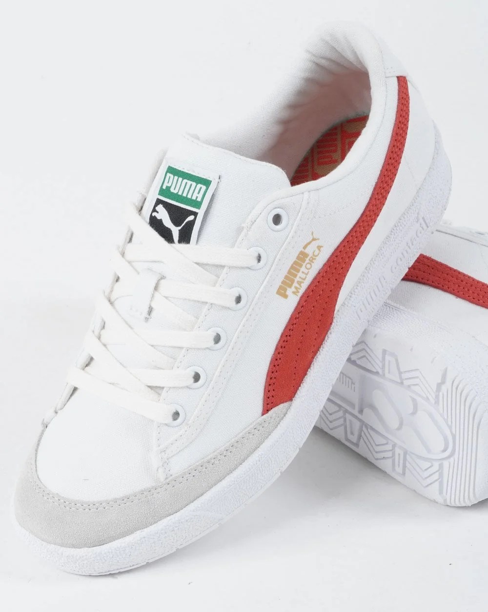 Puma Mallorca Trainer White Red - Image 3