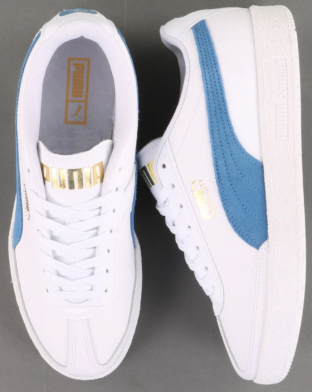 Puma Oslo City Trainers White/Blue - Image 2