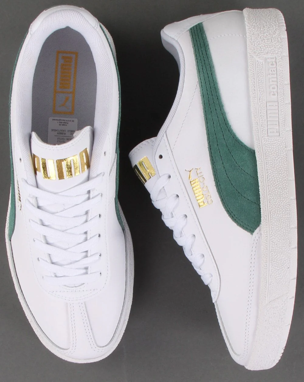 Puma Oslo City Trainers White/Green - Image 2