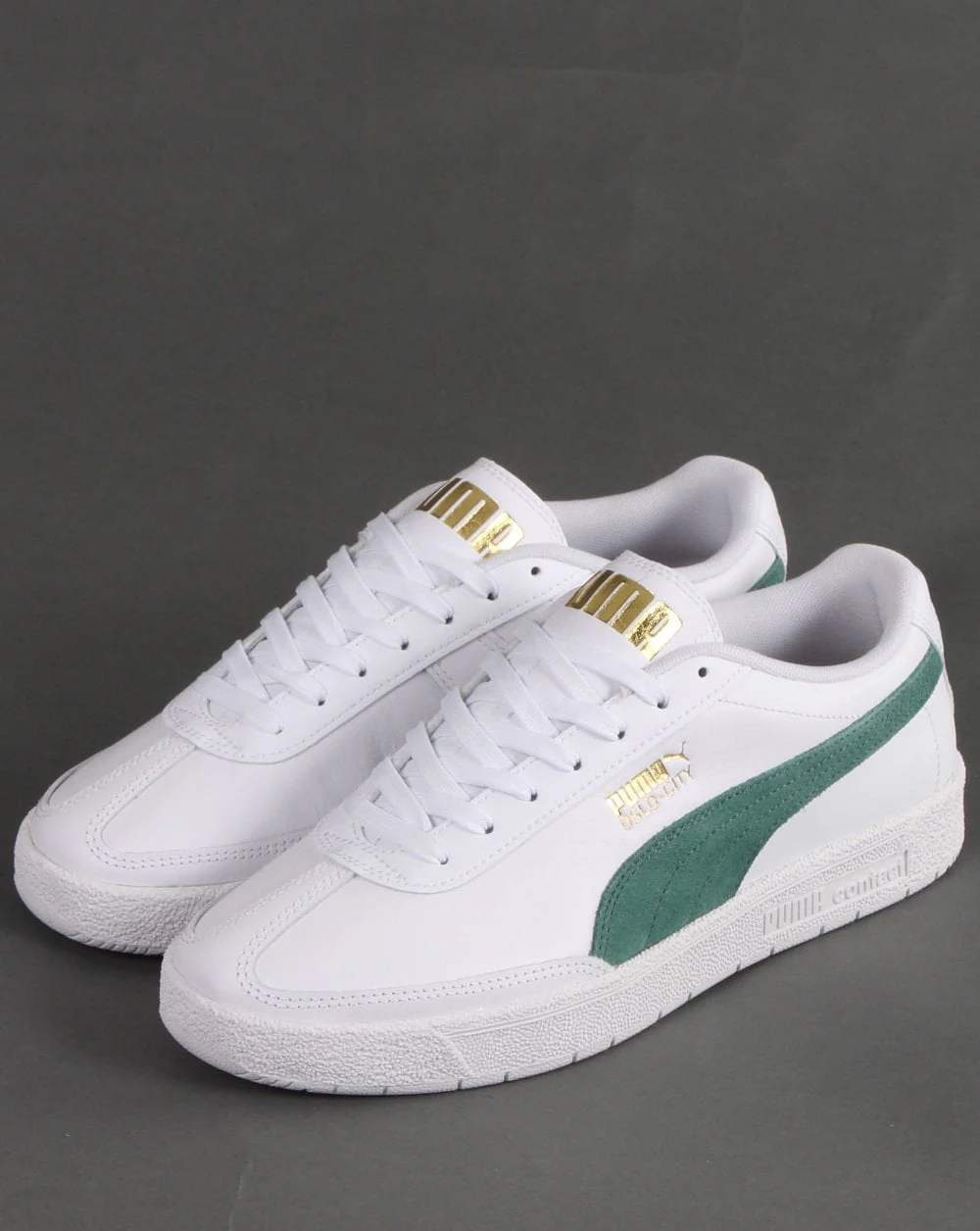 Puma Oslo City Trainers White/Green - Image 3