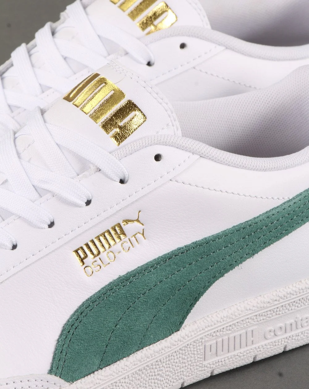 Puma Oslo City Trainers White/Green - Image 4