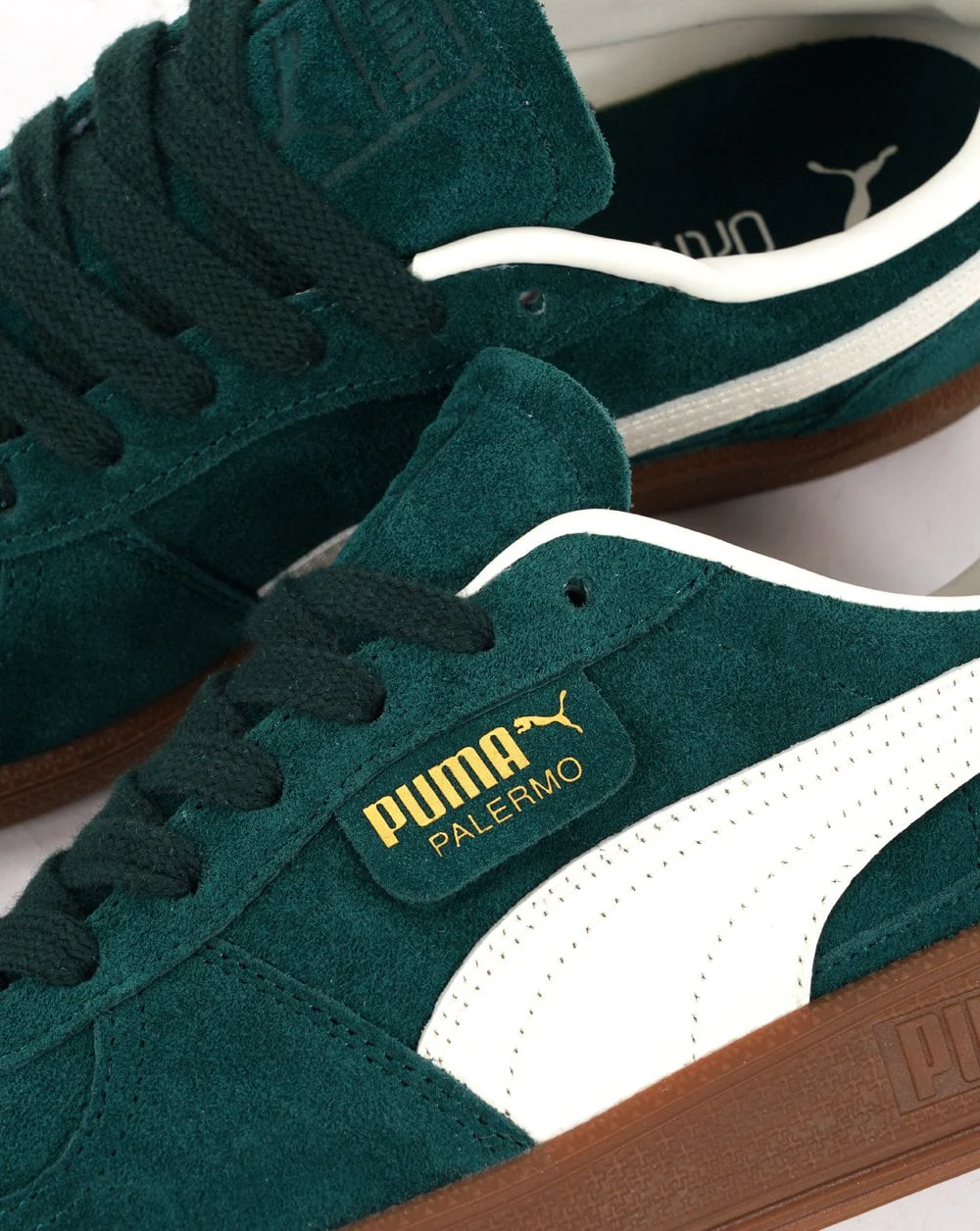 Puma Palermo Trainers Dark Myrtle/Warm White - Image 3