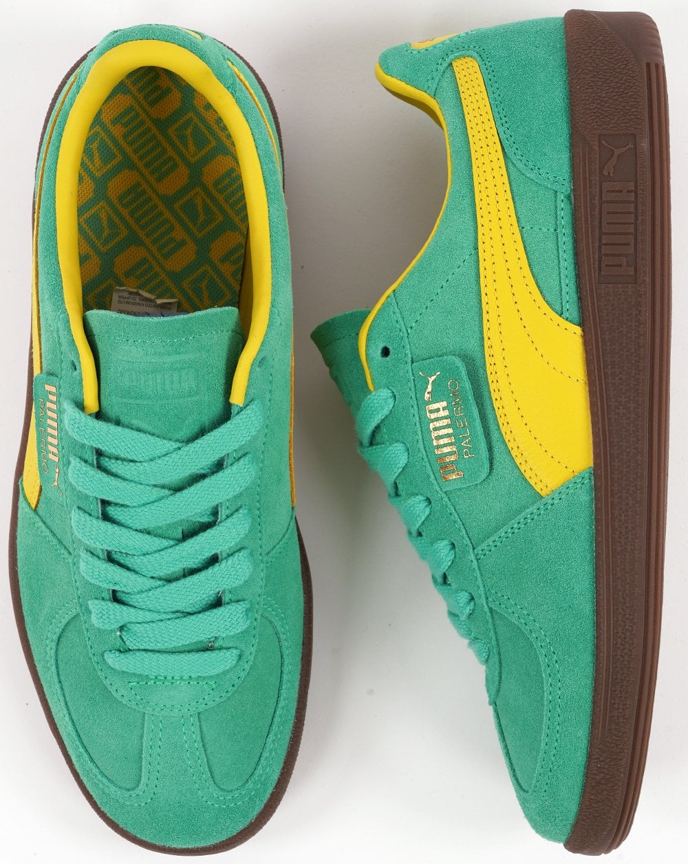 Puma Palermo Trainers Jade / Gum - Image 4