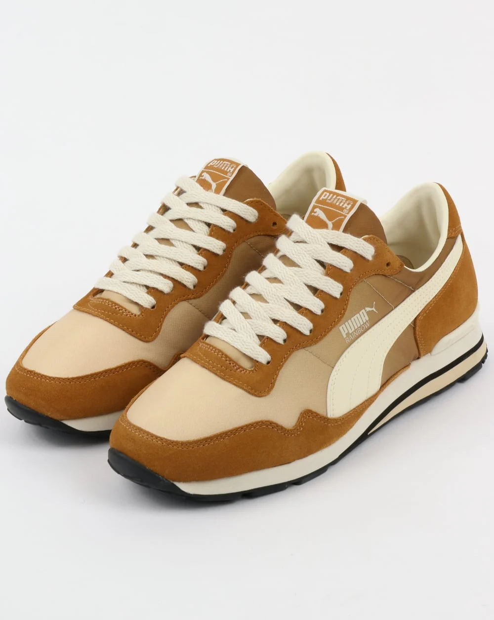Puma Rainbow OG Trainers Golden Brown/Pebble - Image 3