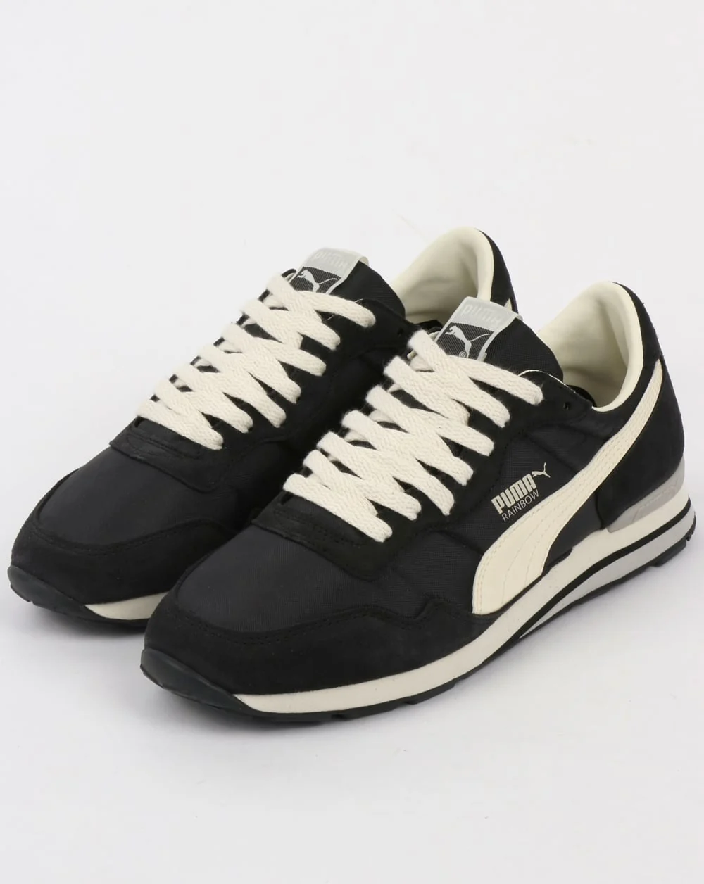 Puma Rainbow SC Trainers Black/Whisper White - Image 3