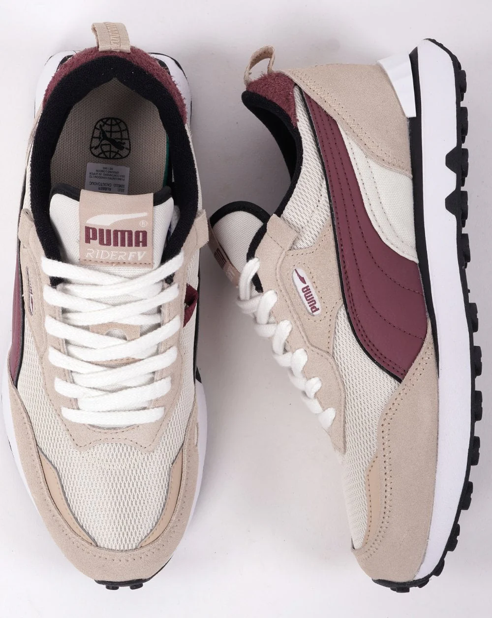 Puma Rider FV Retro Rewind Trainer Beige/Violet - Image 4