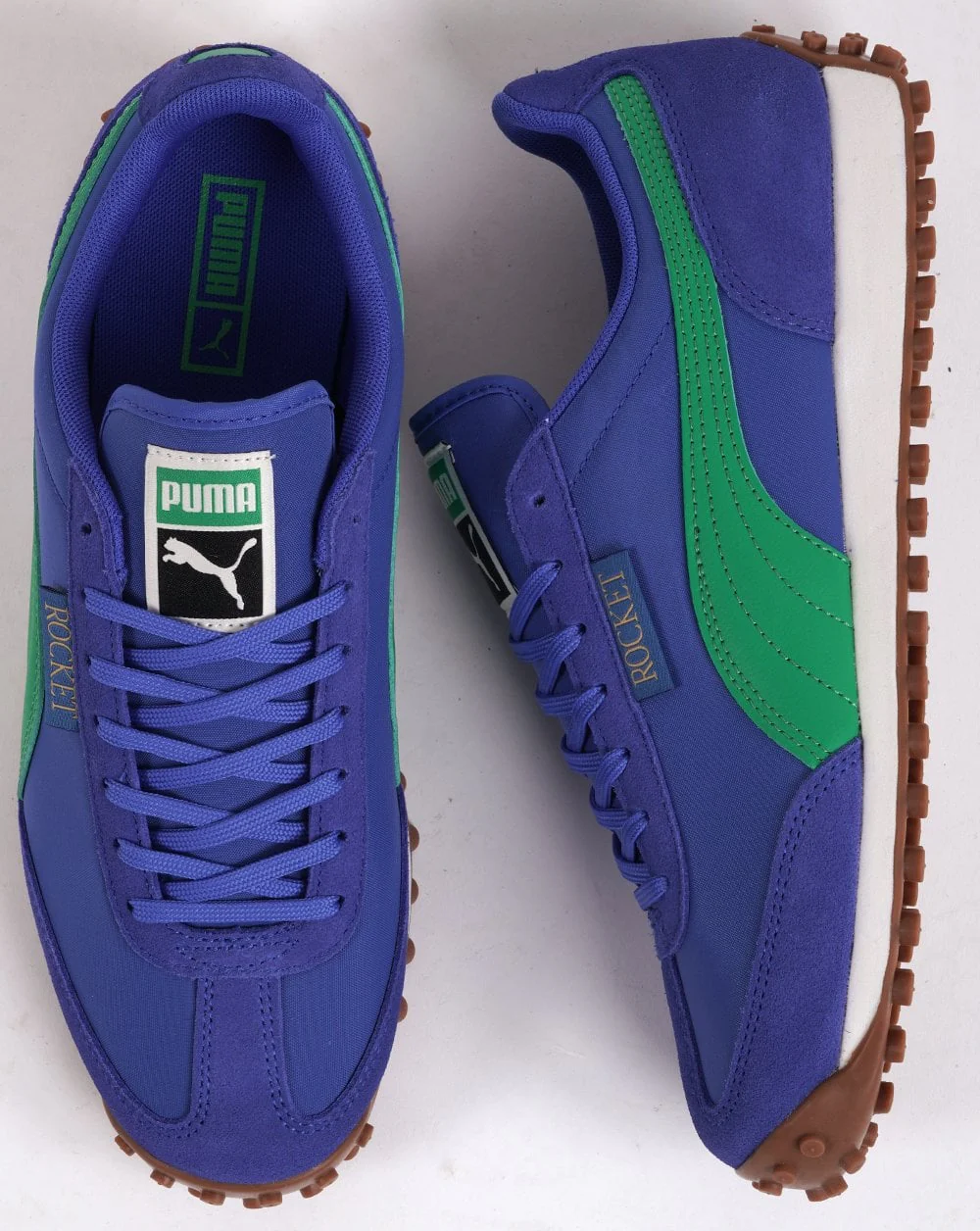 Puma Rocket Trainer Royal Blue/Green - Image 4