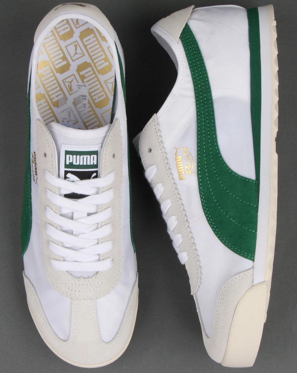 Puma Roma 68 Trainer White/Green - Image 2