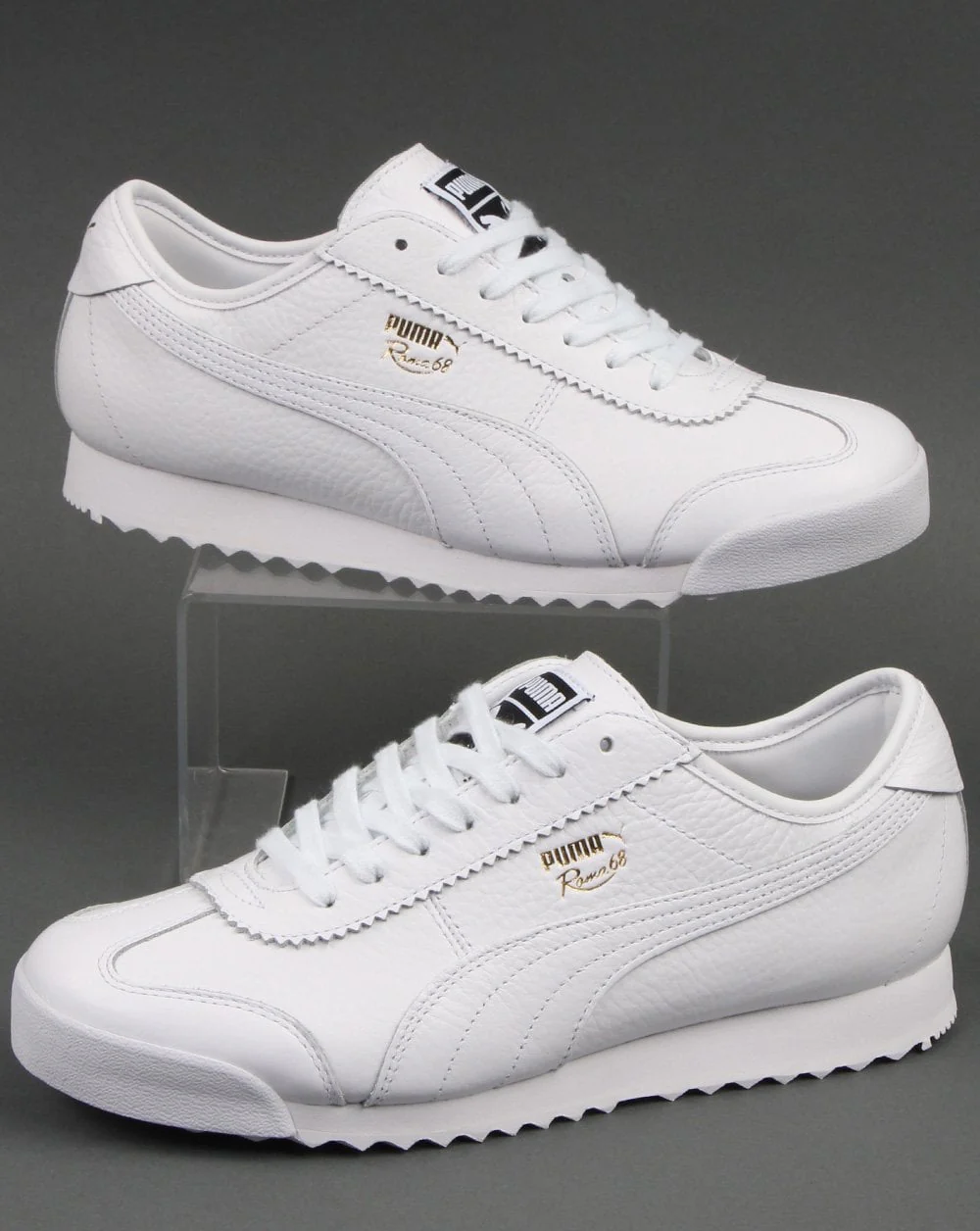 Puma Roma 68 Vintage Leather Trainer White