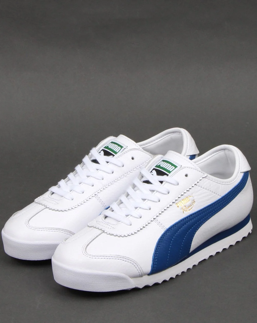 Puma Roma 68 Vintage Trainers White/Blue - Image 3