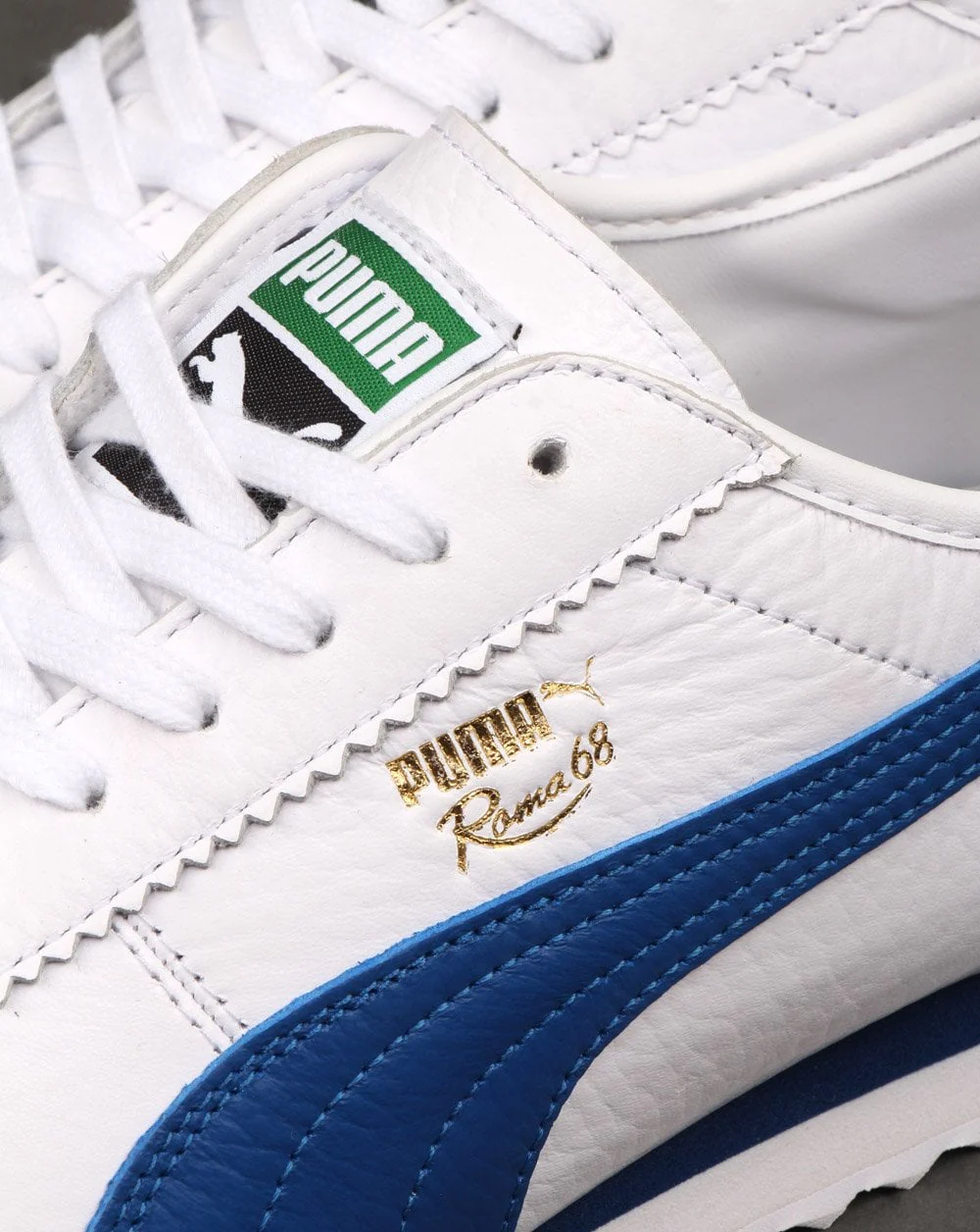 Puma Roma 68 Vintage Trainers White/Blue - Image 4