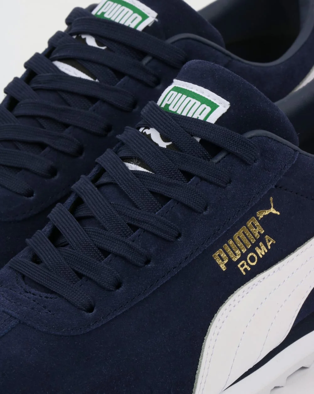 Puma Roma Suede Trainers Peacoat/White - Image 4