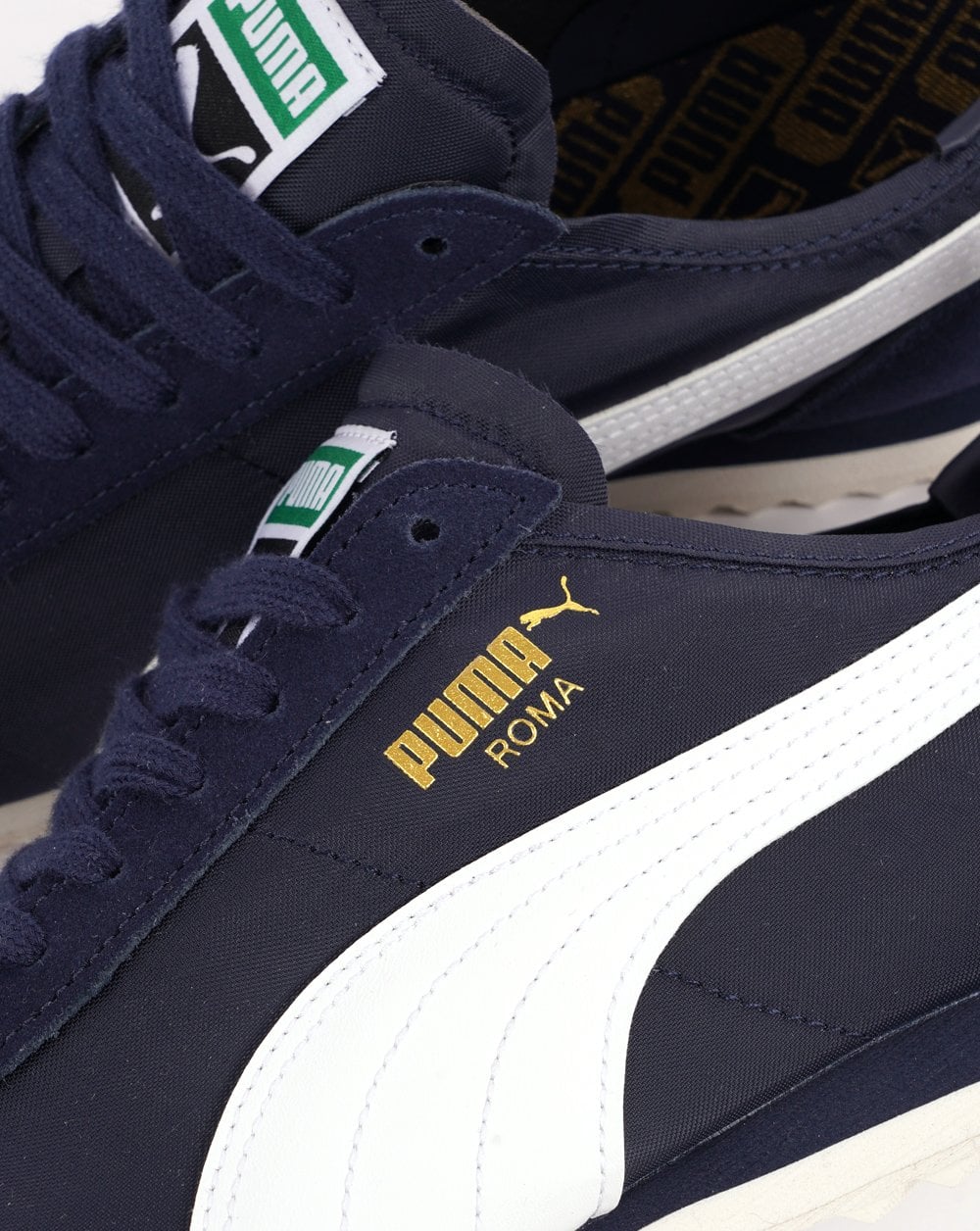 Puma Roma Trainers Navy White Exclusive - Image 3