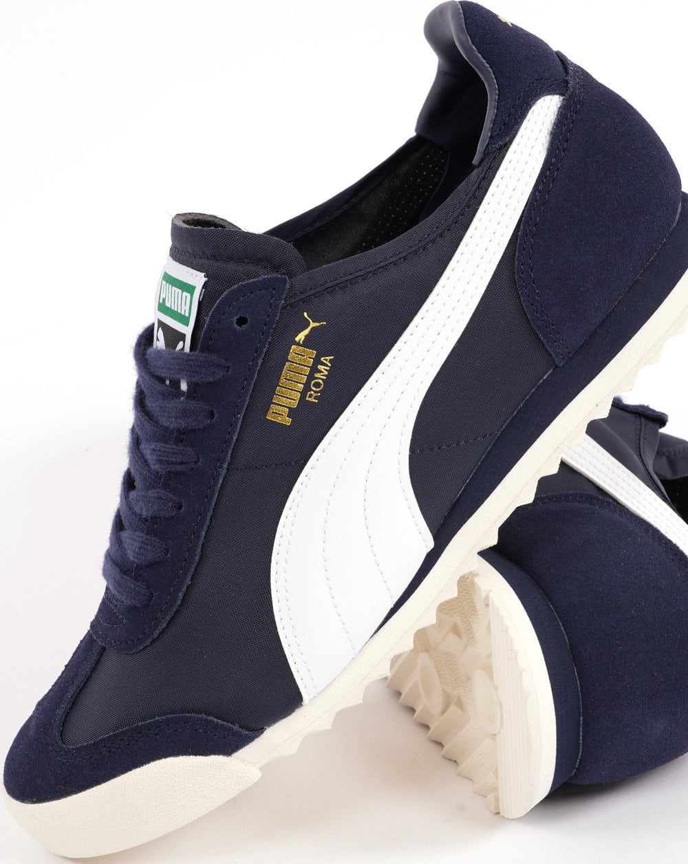 Puma Roma Trainers Navy White Exclusive - Image 4