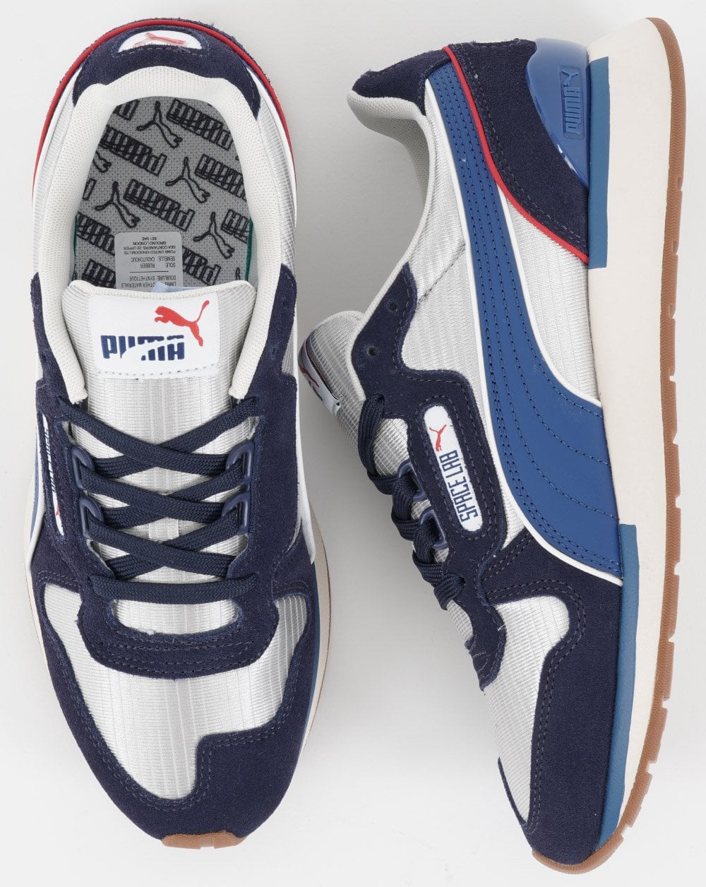Puma Space Lab Trainer Silver Grey/Navy - Image 2