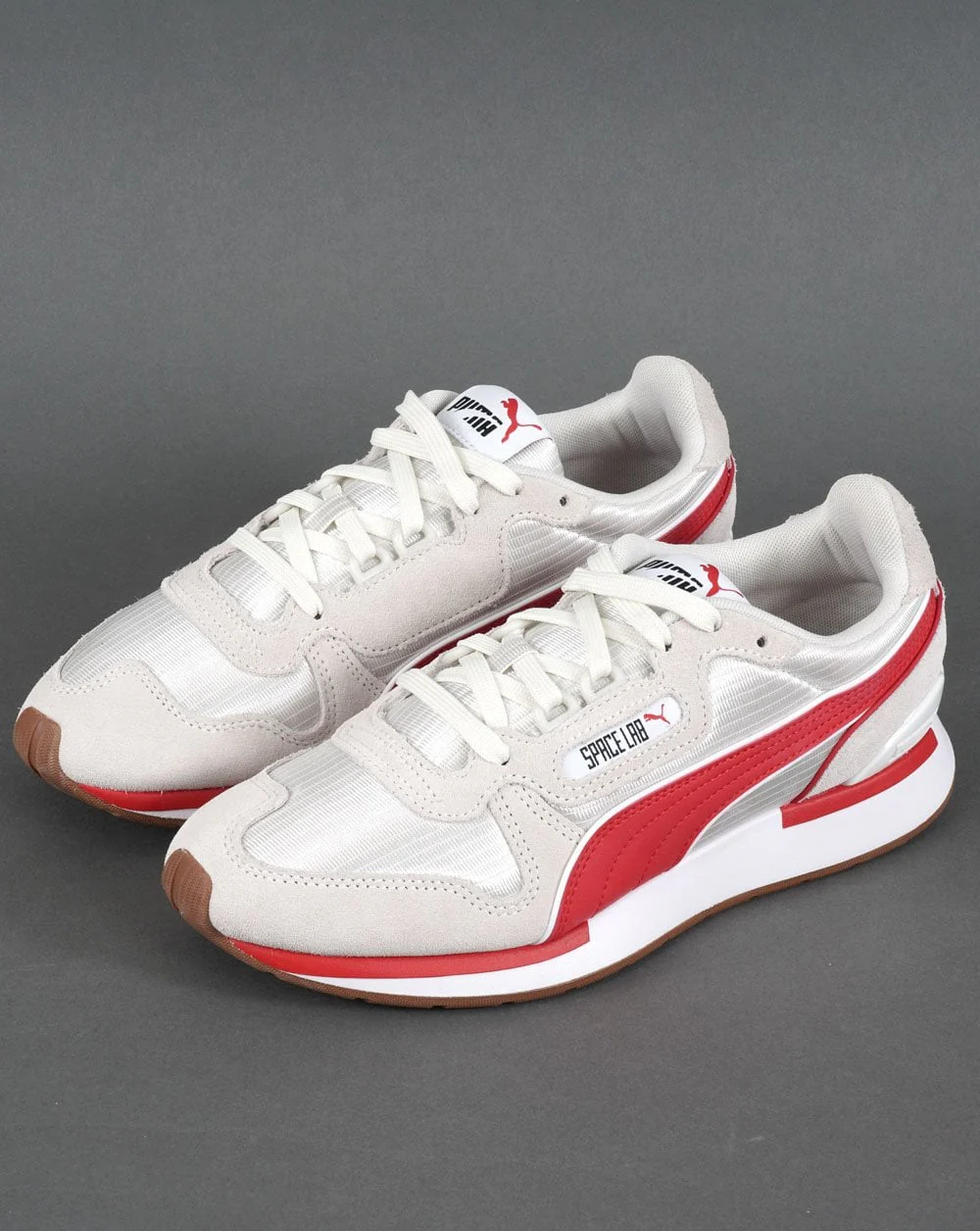 Puma Space Lab Trainer Vaporous Grey/High Risk Red - Image 3