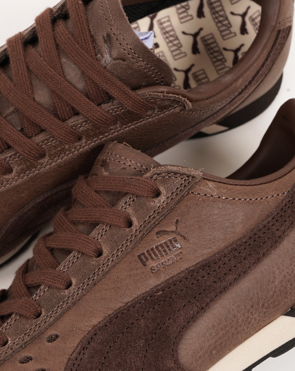 Puma Sprint Premium Trainers Espresso Brown - Image 3