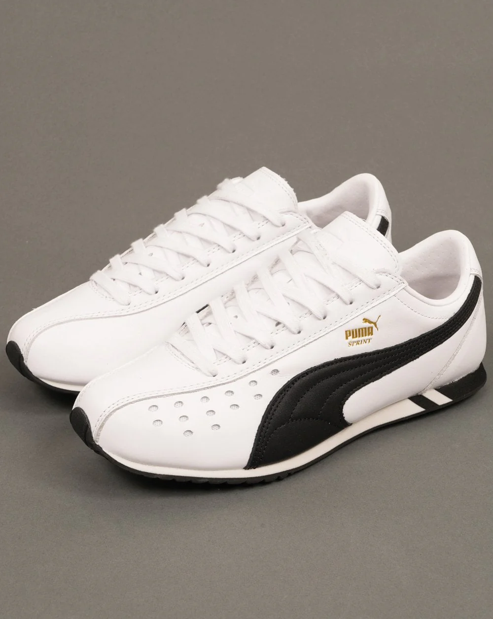 Puma Sprint Trainers White/Black - Image 3