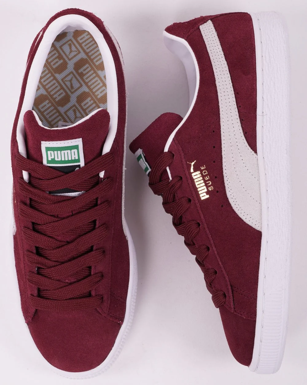 Puma Suede Classic Trainer Cabernet/Off White - Image 4