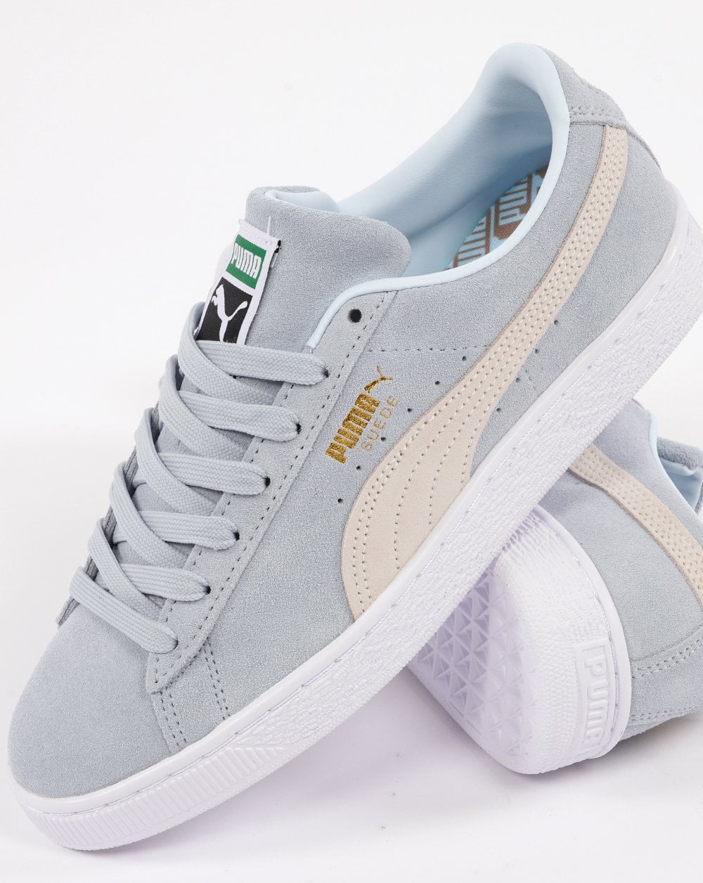 Puma Suede Classic Trainer Icy Blue/White