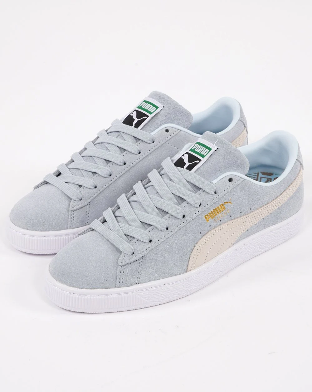 Puma Suede Classic Trainer Icy Blue/White - Image 2