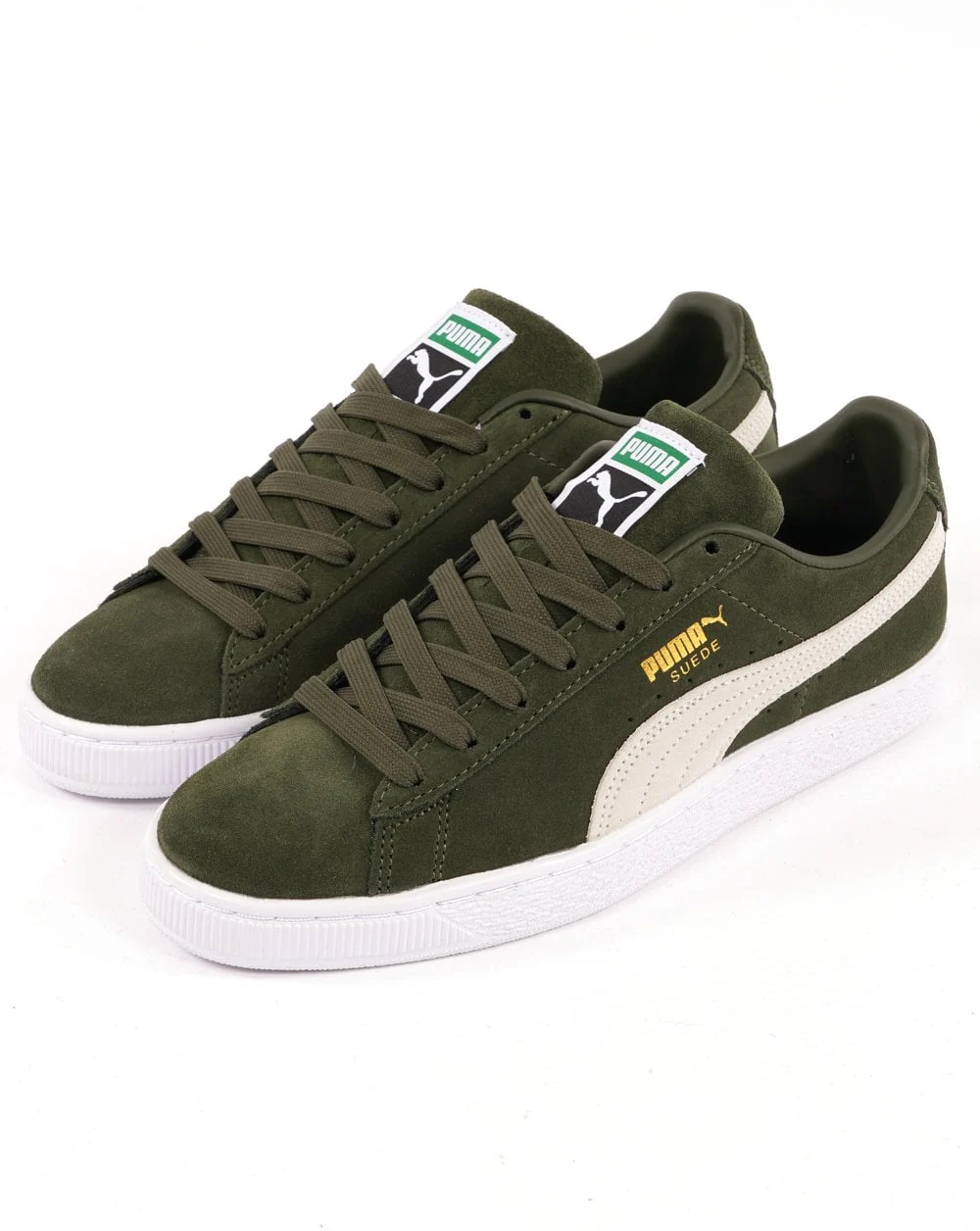 Puma Suede Classic Trainer Olive /White - Image 2