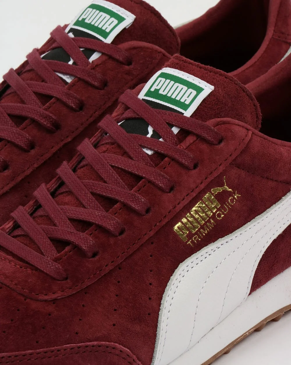 Puma Trimm Quick Trainers Burgundy/White - Image 4
