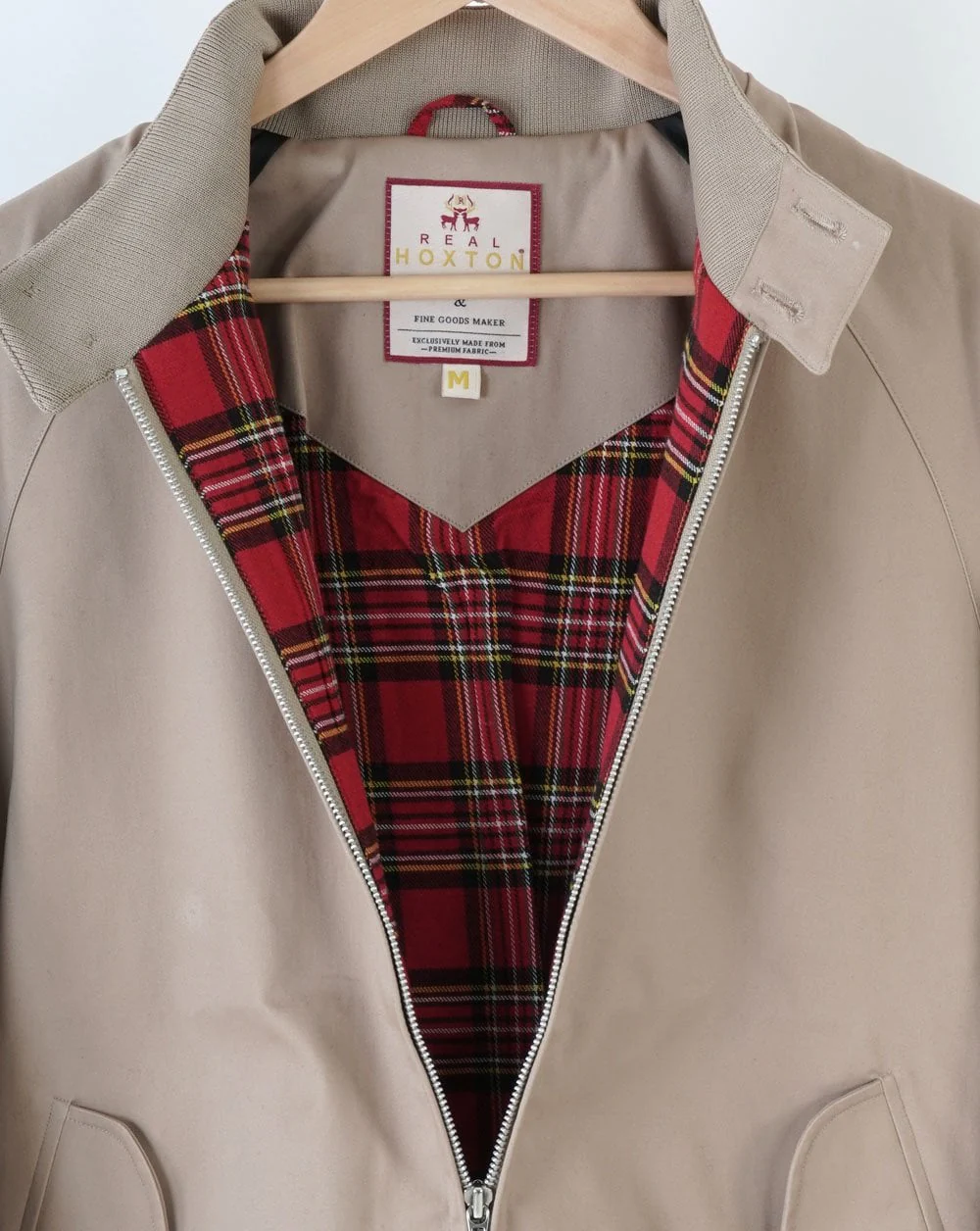 Real Hoxton Harrington Jacket Beige - Image 2