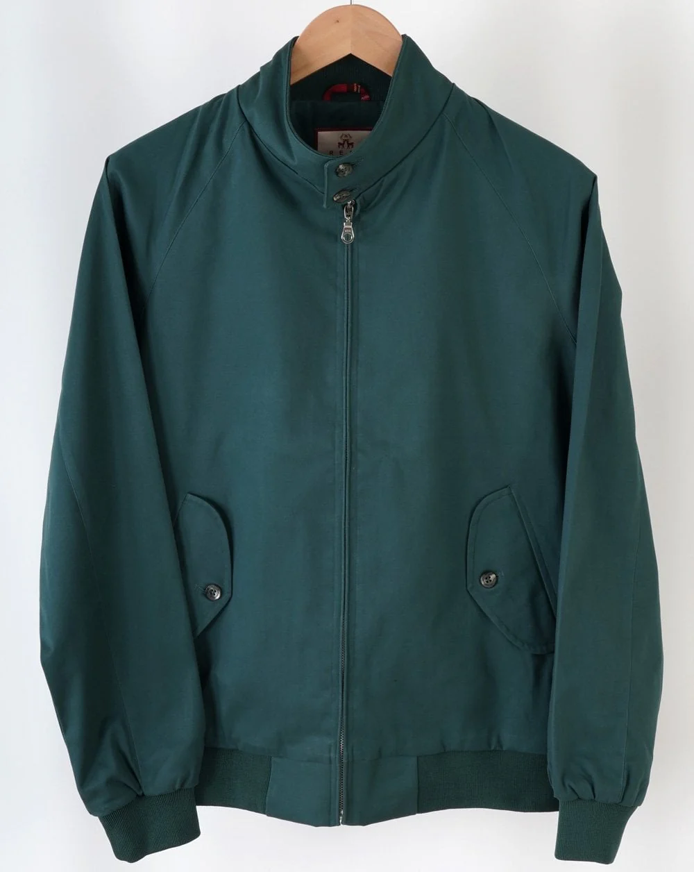 Real Hoxton Harrington Jacket Green - Image 2