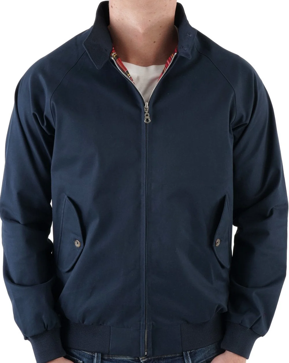 Real Hoxton Harrington Jacket Navy - Image 2