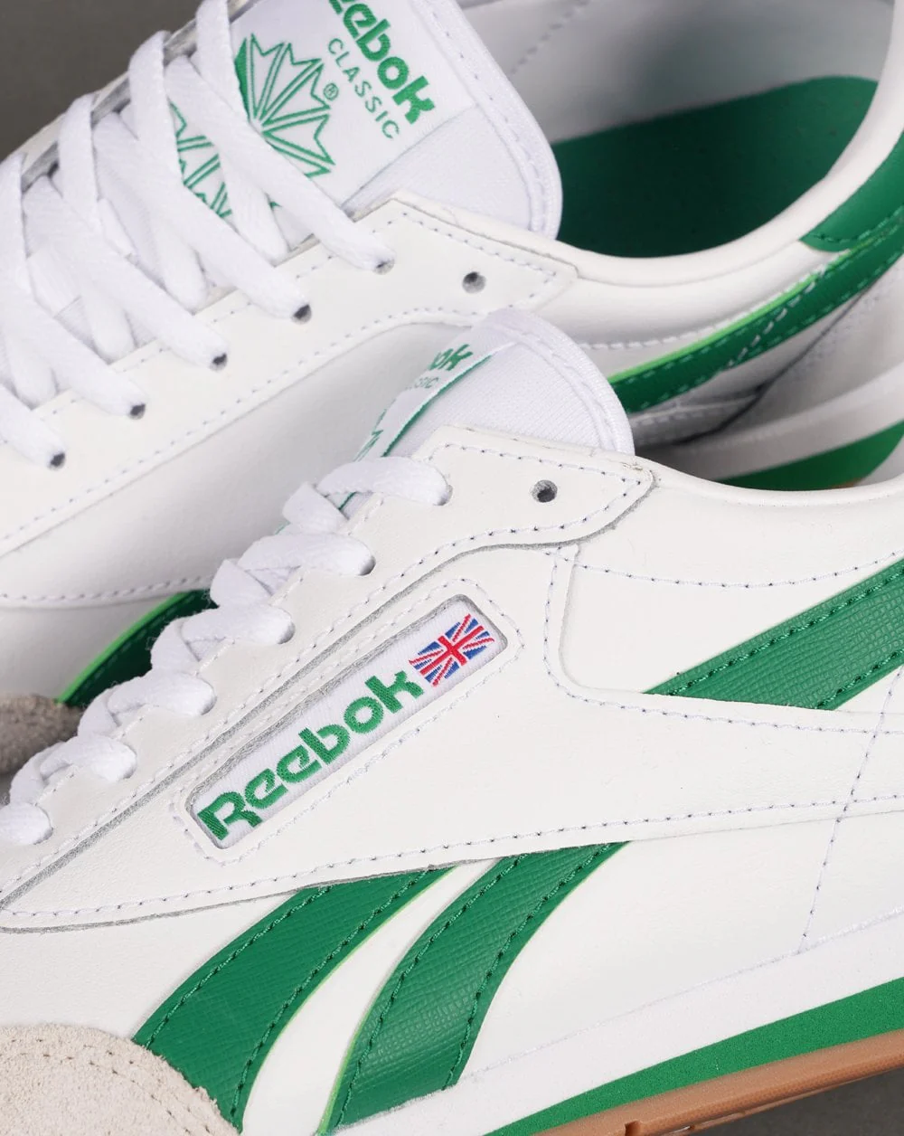Reebok Campio XT Trainers White/Glen Green/Gum - Image 3