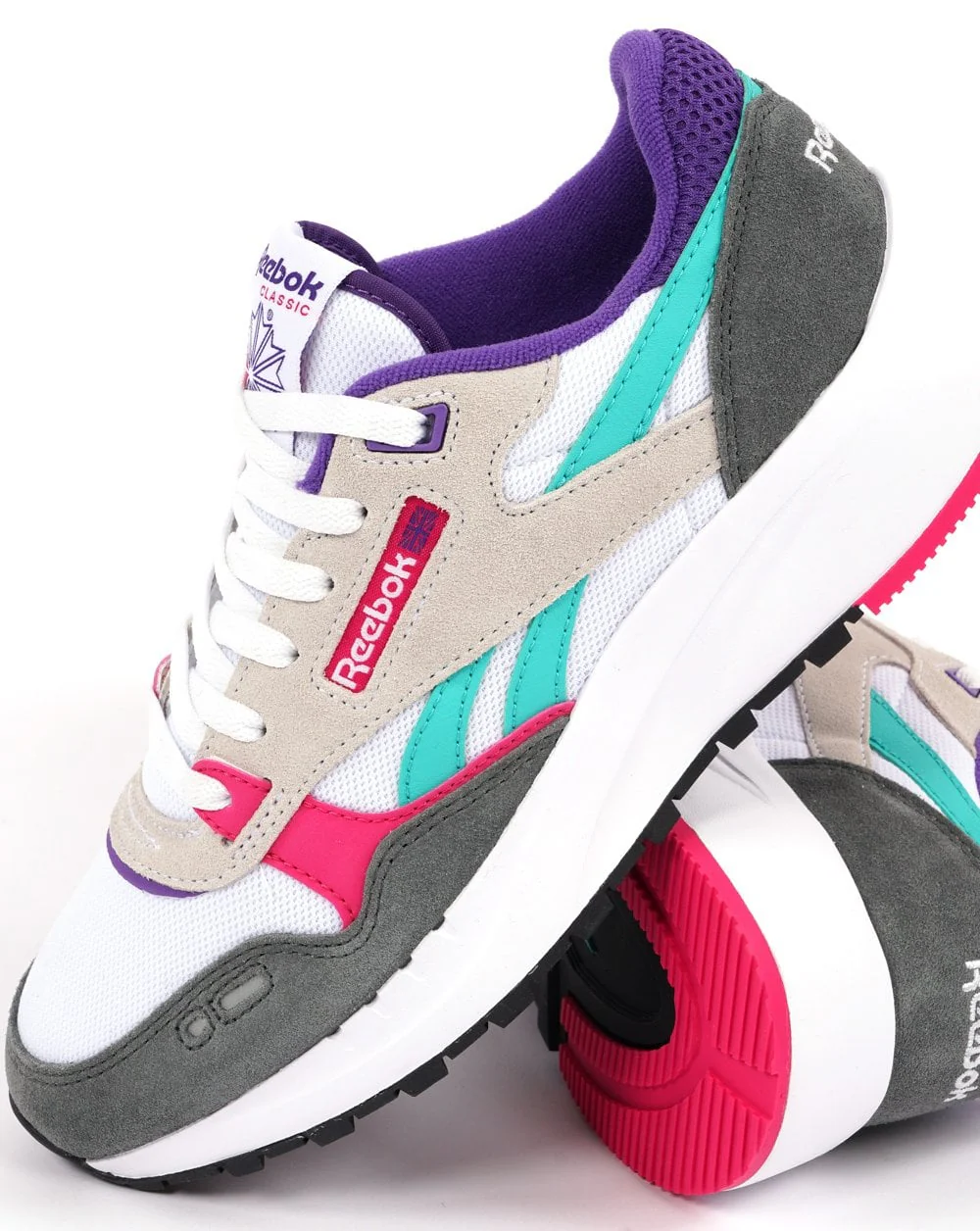 Reebok Classic 2400 Trainers Chalk/Grey/Pink