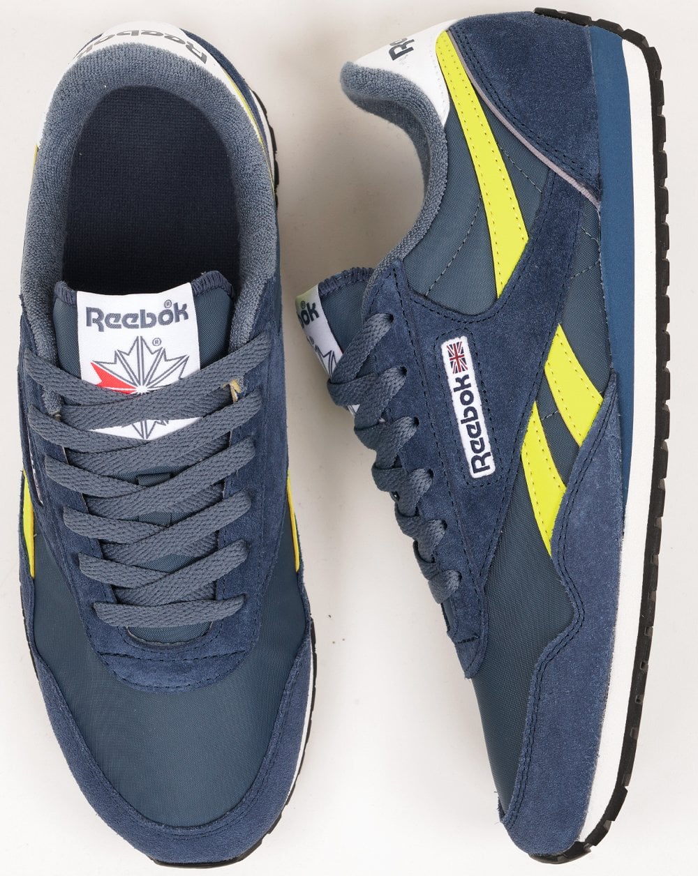 Reebok Classic AZ Trainers Blue/Yellow OG Royale Colours - Image 4