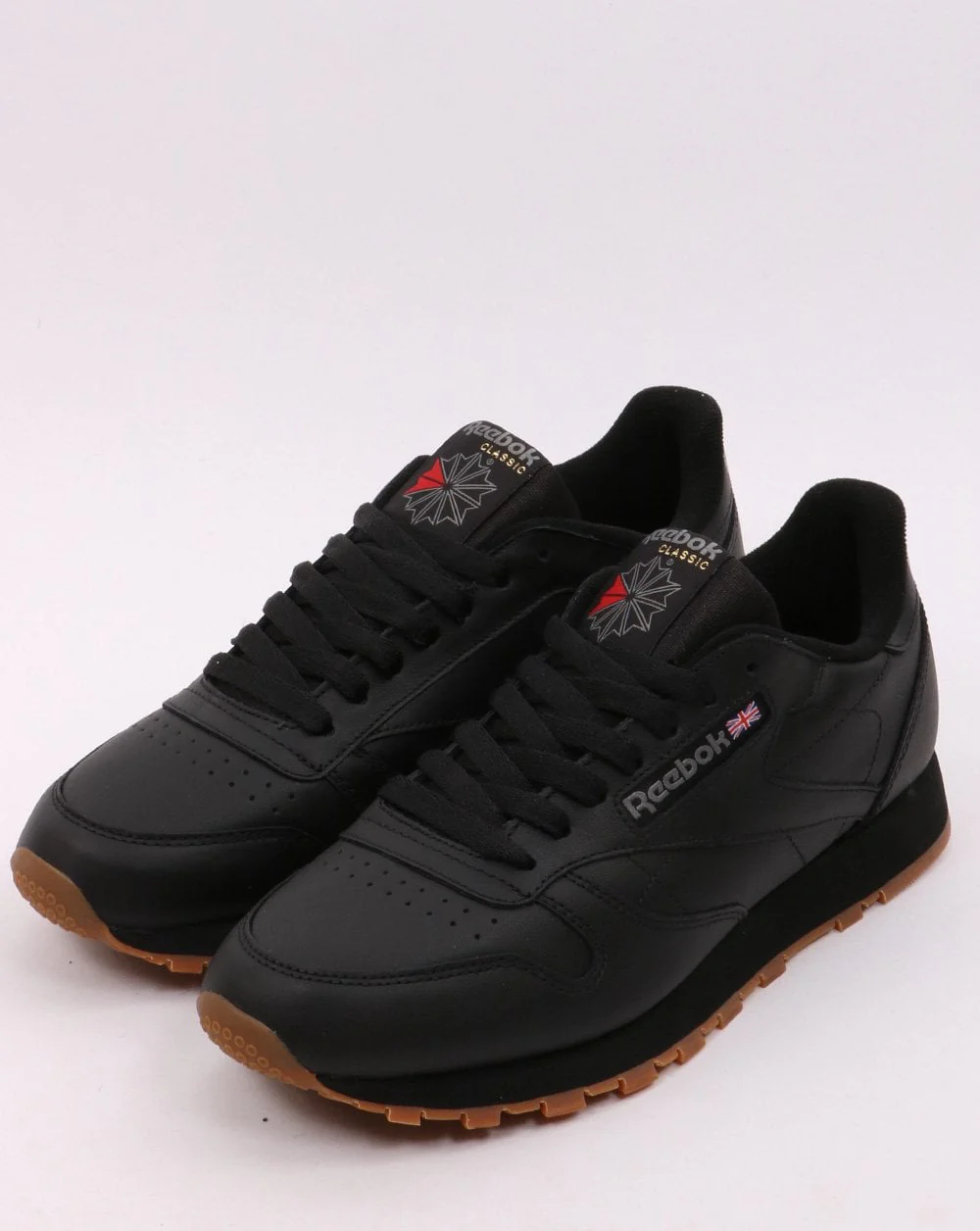 Reebok Classic Leather Trainers Black/Gum - Image 3