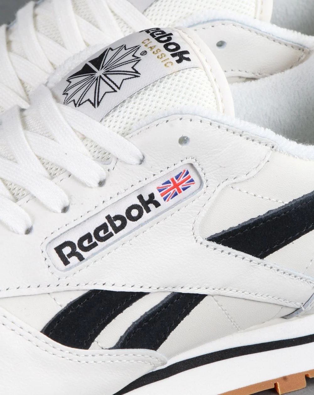 Reebok Classic Leather Trainers Chalk/Black - Image 4