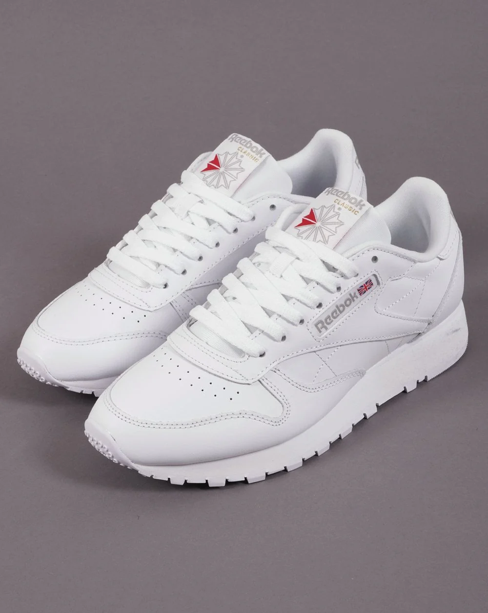 Reebok Classic Leather Trainers White/White - Image 2