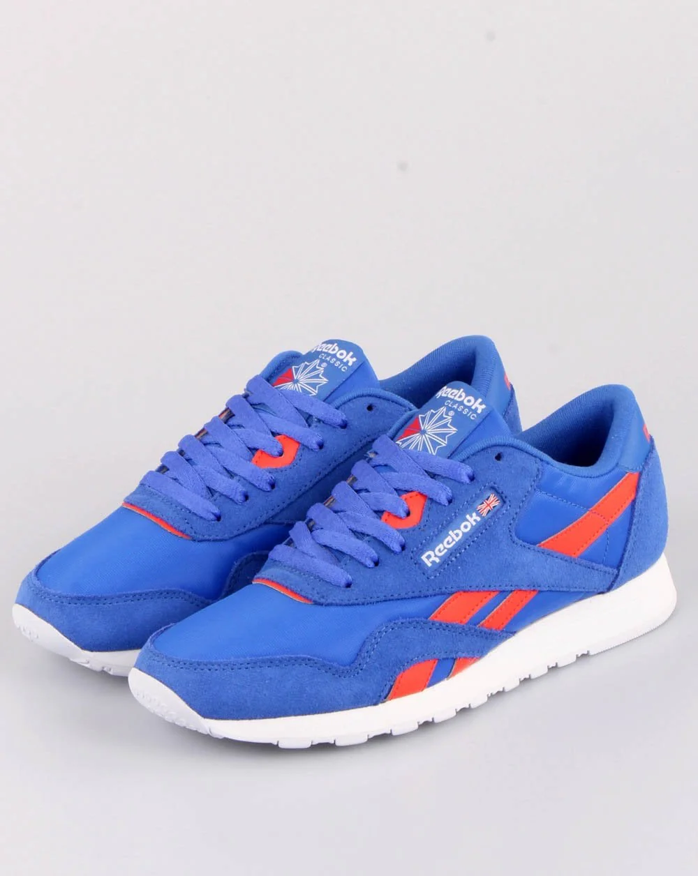 Reebok Classic Nylon Trainers Bold Blue/Dynamic Red - Image 3
