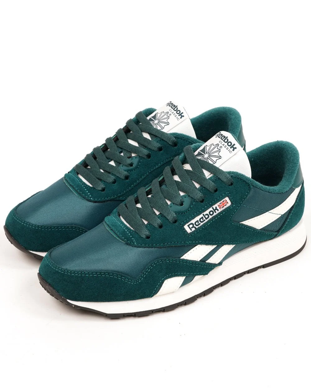 Reebok Classic Nylon Trainers Retro Teal Chalk - Image 2