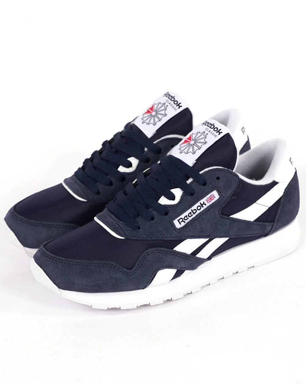 Reebok Classic Nylon Trainers Vector Navy/Cloud White - Image 2
